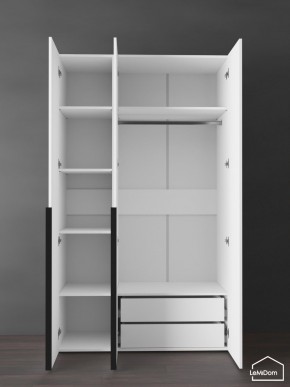 Шкаф Linnea MHR-3-2 2050х1200х510 (Белый-М 11.1.2) в Дегтярске - degtyarsk.ok-mebel.com | фото 5