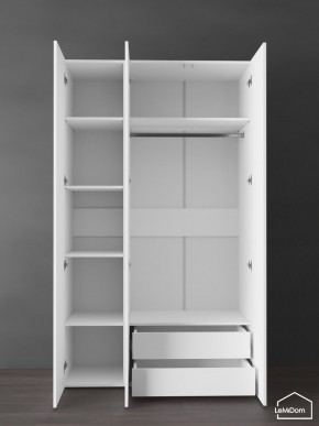 Шкаф Linnea MHR-3PO-2 2050х1200х510 (Белый-М 11.1.1) в Дегтярске - degtyarsk.ok-mebel.com | фото 5
