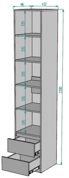 Шкаф Мальта H166 в Дегтярске - degtyarsk.ok-mebel.com | фото 2