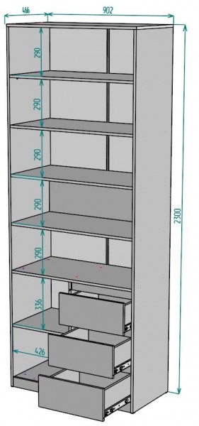 Шкаф Мальта H190 в Дегтярске - degtyarsk.ok-mebel.com | фото 2