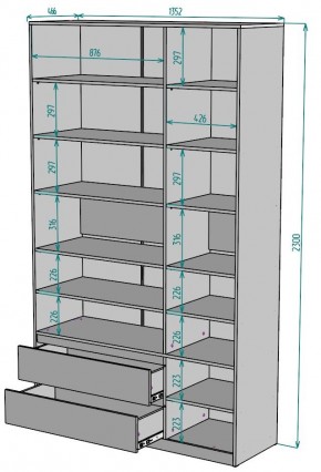 Шкаф Мальта H215 в Дегтярске - degtyarsk.ok-mebel.com | фото 2