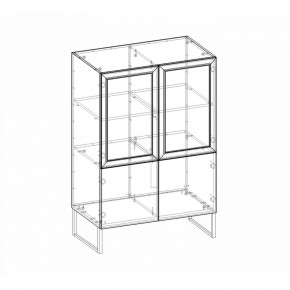 Шкаф низкий (2 стеклодвери) Марсель в Дегтярске - degtyarsk.ok-mebel.com | фото 4