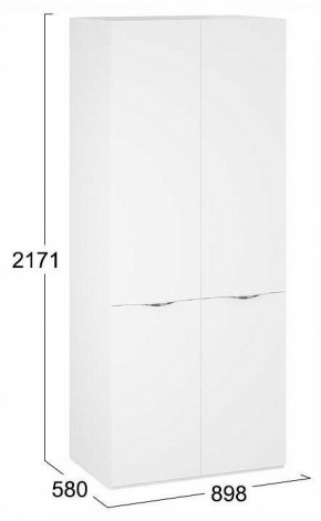 Шкаф платяной Глосс СМ-319.07.003 в Дегтярске - degtyarsk.ok-mebel.com | фото 4