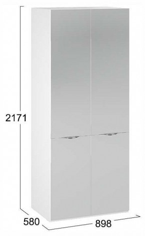 Шкаф платяной Глосс СМ-319.07.004 в Дегтярске - degtyarsk.ok-mebel.com | фото 4
