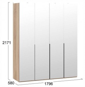 Шкаф платяной Порто СМ-393.07.109 в Дегтярске - degtyarsk.ok-mebel.com | фото