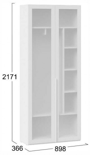 Шкаф платяной Порто СМ-393.07.226 в Дегтярске - degtyarsk.ok-mebel.com | фото 4