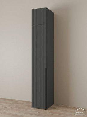 Шкаф с антресолью Linnea MHR-1A-1 2450х400х510 (Графит-М 11.1.25) в Дегтярске - degtyarsk.ok-mebel.com | фото