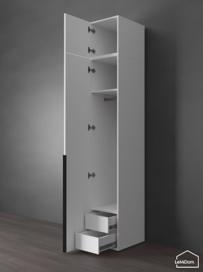Шкаф с антресолью Linnea MHR-1A-3 2450х400х510 (Белый-М 11.1.2) в Дегтярске - degtyarsk.ok-mebel.com | фото 6
