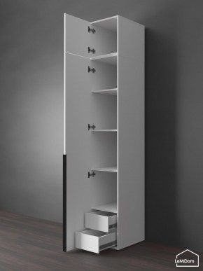 Шкаф с антресолью Linnea MHR-1A-4 2450х400х510 (Белый-М 11.1.2) в Дегтярске - degtyarsk.ok-mebel.com | фото 5