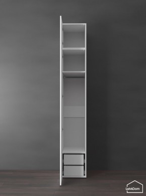 Шкаф с антресолью Linnea MHR-1POA-3 2450х400х510 (Белый-М 11.1.2) в Дегтярске - degtyarsk.ok-mebel.com | фото 5