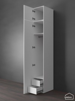 Шкаф с антресолью Linnea MHR-1POA-3 2450х400х510 (Белый-М 11.1.2) в Дегтярске - degtyarsk.ok-mebel.com | фото 6