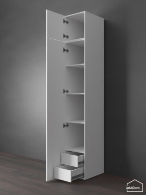Шкаф с антресолью Linnea MHR-1POA-4 2450х400х510 (Белый-М 11.1.2) в Дегтярске - degtyarsk.ok-mebel.com | фото 5