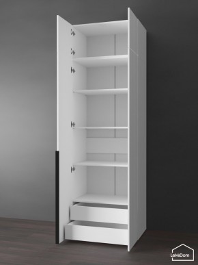 Шкаф с антресолью Linnea MHR-2A-4 2450х800х510 (Белый-М 11.1.1) в Дегтярске - degtyarsk.ok-mebel.com | фото 5