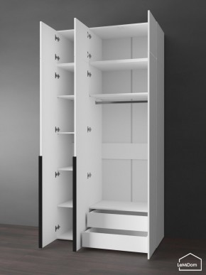 Шкаф с антресолью Linnea MHR-3A-2 2450х1200х510 (Белый-М 11.1.2) в Дегтярске - degtyarsk.ok-mebel.com | фото 5