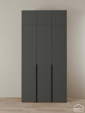 Шкаф с антресолью Linnea MHR-3A-2 2450х1200х510 (Графит-М 11.1.25) в Дегтярске - degtyarsk.ok-mebel.com | фото
