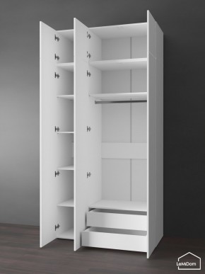 Шкаф с антресолью Linnea MHR-3POA-2 2450х1200х510 (Белый-М 11.1.2) в Дегтярске - degtyarsk.ok-mebel.com | фото 5