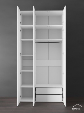 Шкаф с антресолью Linnea MHR-3POA-2 2450х1200х510 (Белый-М 11.1.2) в Дегтярске - degtyarsk.ok-mebel.com | фото 6