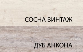 Шкаф с витриной 1V1D1S, MONAKO, цвет Сосна винтаж/дуб анкона в Дегтярске - degtyarsk.ok-mebel.com | фото 3