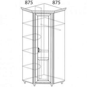 Шкаф угловой №862 "Ралли" (Угол 875*875) в Дегтярске - degtyarsk.ok-mebel.com | фото 2