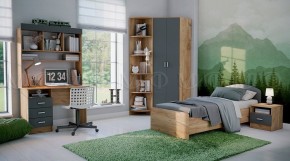 МАРТИНА Шкаф угловой (Графит/Дуб крафт) в Дегтярске - degtyarsk.ok-mebel.com | фото 3