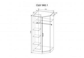 СОФИ СШУ860.1 Шкаф угловой в Дегтярске - degtyarsk.ok-mebel.com | фото 2