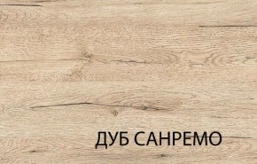 Шкаф-витрина 1D1V OSKAR , цвет дуб Санремо в Дегтярске - degtyarsk.ok-mebel.com | фото 3