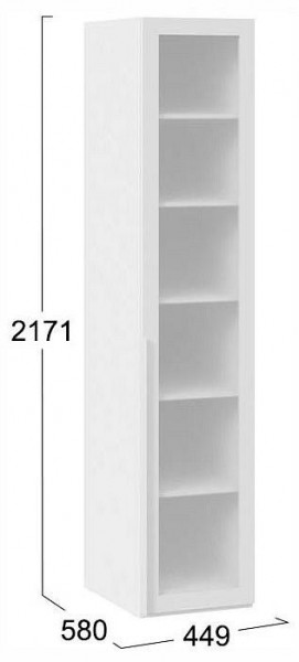 Шкаф-витрина Порто СМ-393.07.008 в Дегтярске - degtyarsk.ok-mebel.com | фото 3