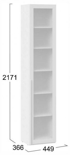 Шкаф-витрина Порто СМ-393.07.213 в Дегтярске - degtyarsk.ok-mebel.com | фото 4