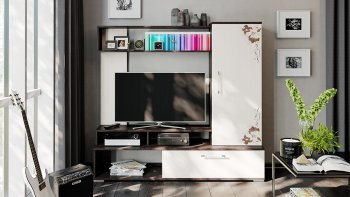 Стенка Сиена с рисунком в Дегтярске - degtyarsk.ok-mebel.com | фото 1