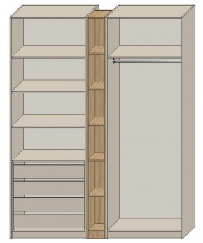 Спальня Серый камень + Кровать (серии «ГЕСТИЯ») в Дегтярске - degtyarsk.ok-mebel.com | фото 7