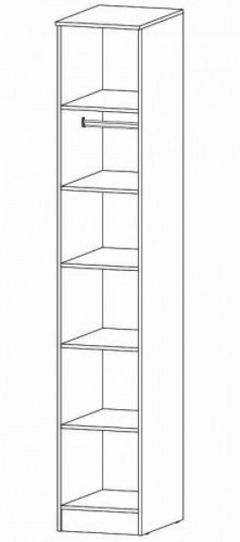 ГАММА Спальный гарнитур (модульный) дуб вотан в Дегтярске - degtyarsk.ok-mebel.com | фото 5