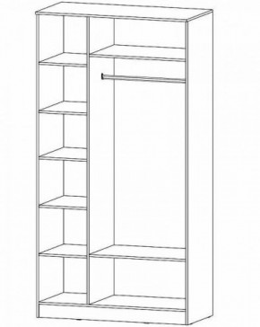 ГАММА Спальный гарнитур (модульный) дуб вотан в Дегтярске - degtyarsk.ok-mebel.com | фото 13