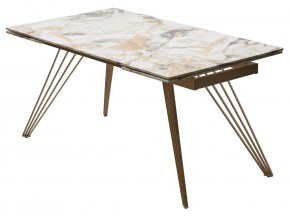 Стол ACERRA NEW 160 GLOSS GRAND JADE SOLID CERAMIC/ каркас цвета шампань, ®DISAUR в Дегтярске - degtyarsk.ok-mebel.com | фото 14