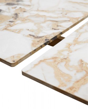 Стол ACERRA NEW 160 GLOSS GRAND JADE SOLID CERAMIC/ каркас цвета шампань, ®DISAUR в Дегтярске - degtyarsk.ok-mebel.com | фото 8