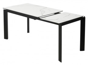 Стол CORNER 120 MATTE STATUARIO Белый мрамор матовый керамика, стекло/ черный каркас, ®DISAUR в Дегтярске - degtyarsk.ok-mebel.com | фото 4