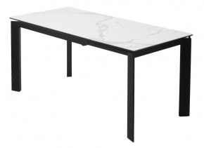 Стол CORNER 120 MATTE STATUARIO Белый мрамор матовый керамика, стекло/ черный каркас, ®DISAUR в Дегтярске - degtyarsk.ok-mebel.com | фото 5
