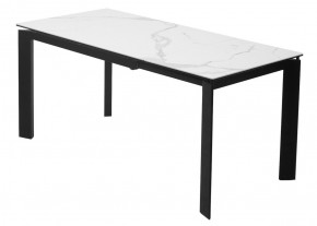 Стол CORNER 120 MATTE STATUARIO Белый мрамор матовый керамика, стекло/ черный каркас, ®DISAUR в Дегтярске - degtyarsk.ok-mebel.com | фото 6