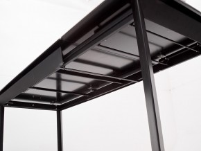 Стол CREMONA 140 HIGH GLOSS STATUARIO Белый мрамор глянцевый, керамика/ черный каркас, ®DISAUR в Дегтярске - degtyarsk.ok-mebel.com | фото 6