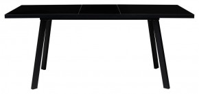 Стол ФИН 120 Черный, стекло/ Черный каркас М-City в Дегтярске - degtyarsk.ok-mebel.com | фото 1