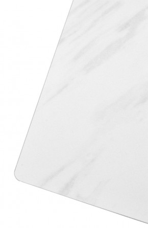 Стол FONDI 180 MARBLES KL-99 Белый мрамор матовый, итальянская керамика/ черный каркас, ®DISAUR в Дегтярске - degtyarsk.ok-mebel.com | фото 6