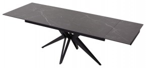 Стол FORIO 160 MATT BLACK MARBLE SOLID CERAMIC / BLACK, ®DISAUR в Дегтярске - degtyarsk.ok-mebel.com | фото 5