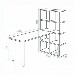 Стол компьютерный Bartolo в Дегтярске - degtyarsk.ok-mebel.com | фото 3