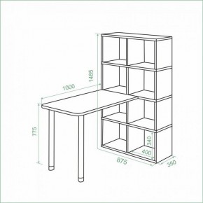 Стол компьютерный Bartolo в Дегтярске - degtyarsk.ok-mebel.com | фото 3