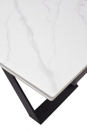 Стол LIVORNO 180 MATT WHITE MARBLE SOLID CERAMIC / BLACK, ®DISAUR в Дегтярске - degtyarsk.ok-mebel.com | фото 9