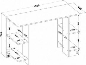 Стол письменный СПМ-28 в Дегтярске - degtyarsk.ok-mebel.com | фото 5