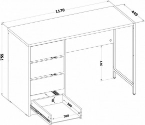 Стол письменный СПМ-405 в Дегтярске - degtyarsk.ok-mebel.com | фото 3