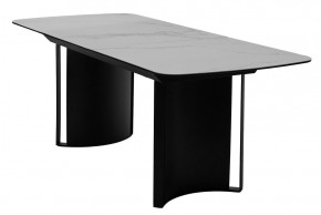 Стол RASMUS 160 TL-45 Белый мрамор, испанская керамика / черный каркас, ®DISAUR в Дегтярске - degtyarsk.ok-mebel.com | фото 4