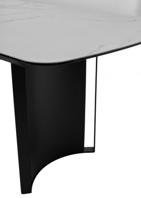 Стол RASMUS 160 TL-45 Белый мрамор, испанская керамика / черный каркас, ®DISAUR в Дегтярске - degtyarsk.ok-mebel.com | фото 7