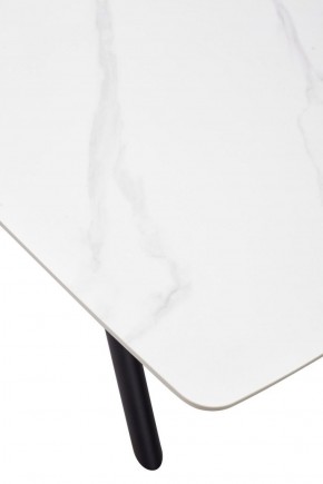 Стол RIVOLI 140 MATT WHITE MARBLE SOLID CERAMIC / BLACK, ®DISAUR в Дегтярске - degtyarsk.ok-mebel.com | фото 9