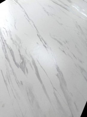 Стол VASTO 180 MARBLES KL-99 Белый мрамор матовый, итальянская керамика/ черный каркас, ®DISAUR в Дегтярске - degtyarsk.ok-mebel.com | фото 3